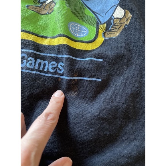 Hot Top T Shirt Sz Medium Black Graphic Cartoon Hobbies Games Gothic Grunge - Picture 9 of 12